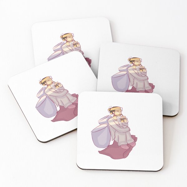 Item preview, Girl drinking coffee designed and sold by ionaberry.