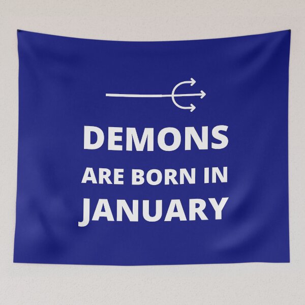 Item preview, Demons are born in January designed and sold by fev-rocks.