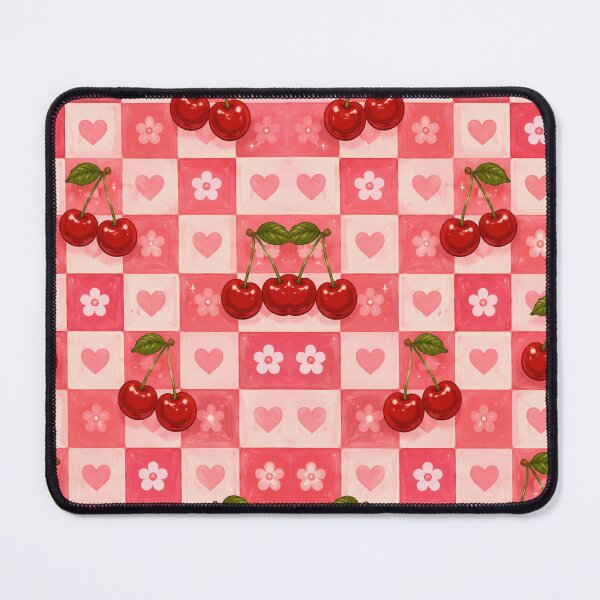 Item preview, Cherry Check | Cute Cherry Checkerboard Pattern | Coquette & Kawaii Aesthetic designed and sold by Shruz.