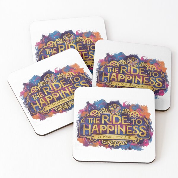 Item preview, The Ride to Happiness Logo Illustration - Plopsaland de Panne Spinning Ride (Theme Park Fan Art) designed and sold by FoolishDreamers.
