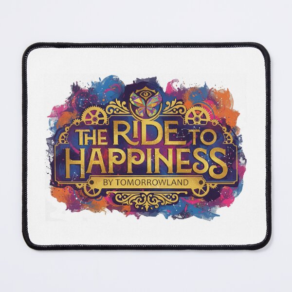 Item preview, The Ride to Happiness Logo Illustration - Plopsaland de Panne Spinning Ride (Theme Park Fan Art) designed and sold by FoolishDreamers.