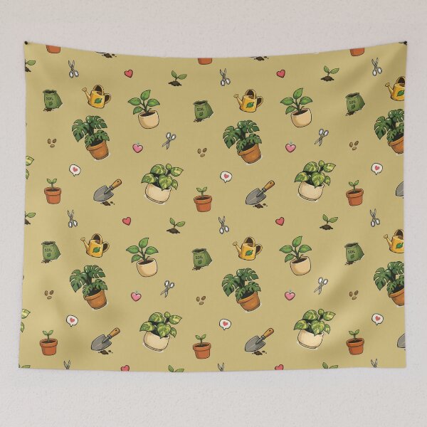 Item preview, Cute Houseplant Seamless Pattern for Plant Lovers 6 designed and sold by SimplePoDesign.