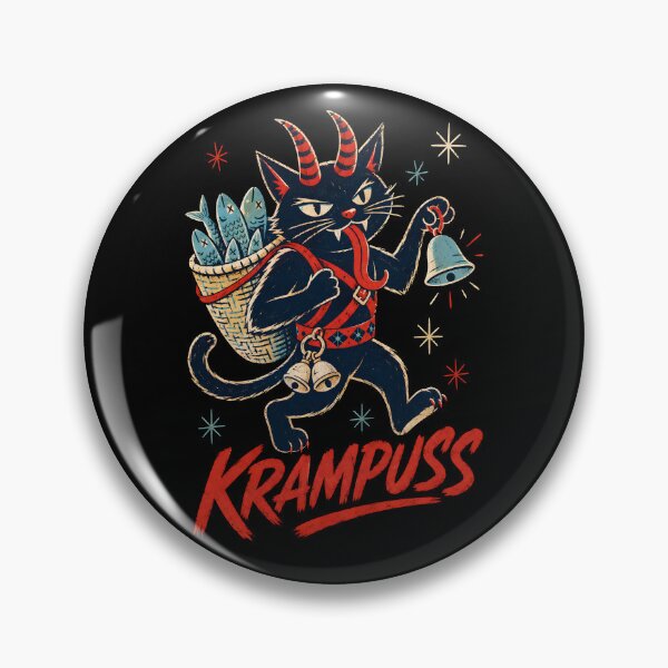 Item preview, Krampuss Horned Holiday Christmas Cat designed and sold by Victor Shadehorn.