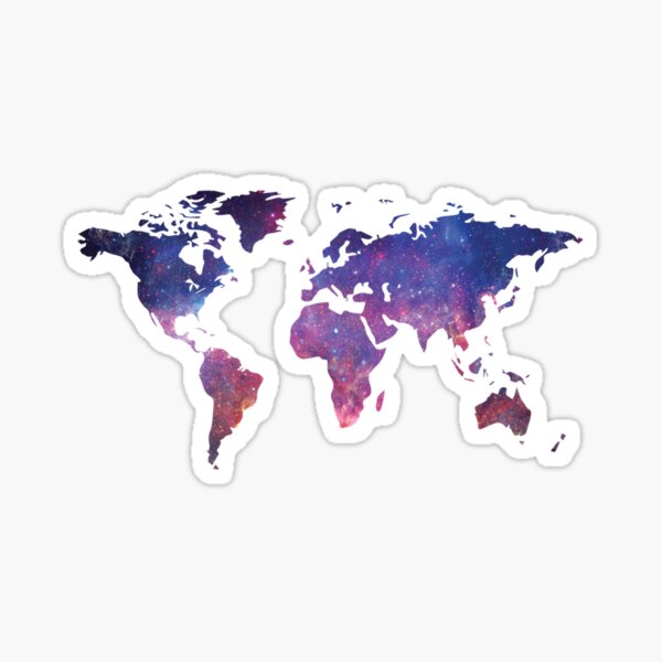 Item preview, Star Galaxy World Map designed and sold by BlackCoffeeCake.