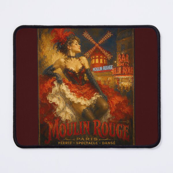 Item preview, Moulin Rouge Nights - Vintage Poster designed and sold by AmairaPhotoArt.