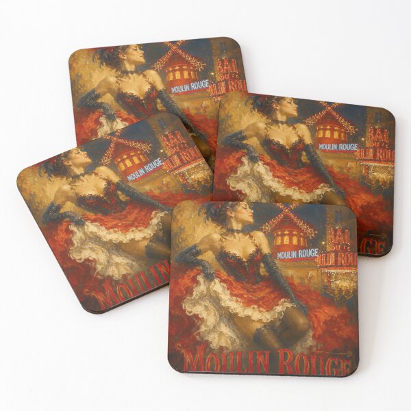 Item preview, Moulin Rouge Nights - Vintage Poster designed and sold by AmairaPhotoArt.