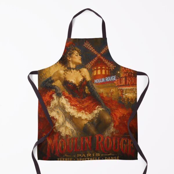 Item preview, Moulin Rouge Nights - Vintage Poster designed and sold by AmairaPhotoArt.