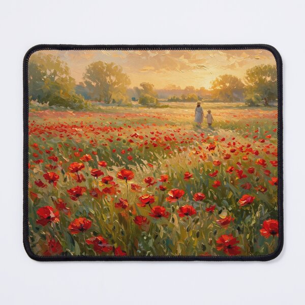 Item preview, Impressionist Poppy Wheat Field designed and sold by Late Theory.