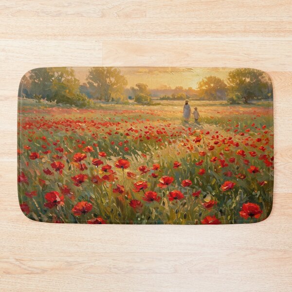 Item preview, Impressionist Poppy Wheat Field designed and sold by Late Theory.