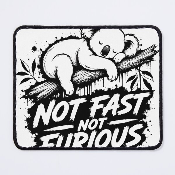 Item preview, Not Fast Not Furious Sleeping Koala T-Shirt | Funny Lazy Animal Graphic designed and sold by chigara.