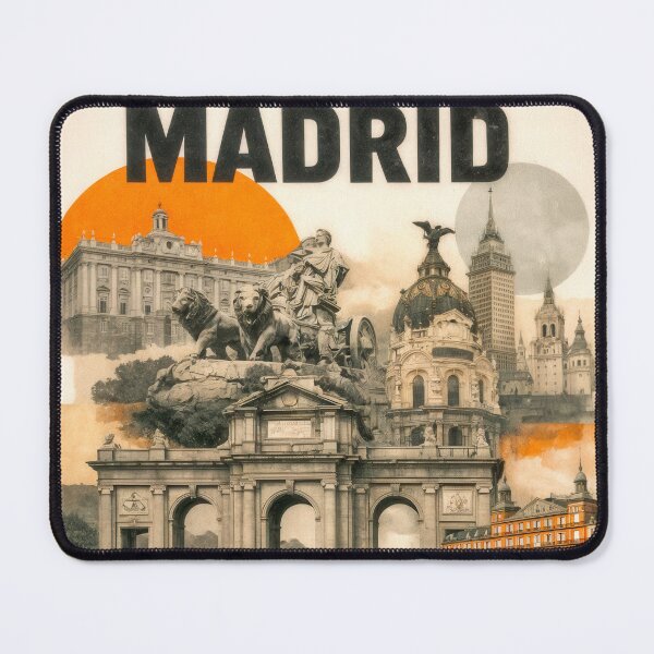Item preview, Wall Art - Postcard - Madrid Cultural Collage designed and sold by ForeverPrintsOK.