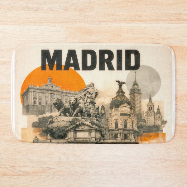 Item preview, Wall Art - Postcard - Madrid Cultural Collage designed and sold by ForeverPrintsOK.