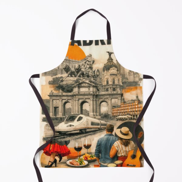 Item preview, Wall Art - Postcard - Madrid Cultural Collage designed and sold by ForeverPrintsOK.