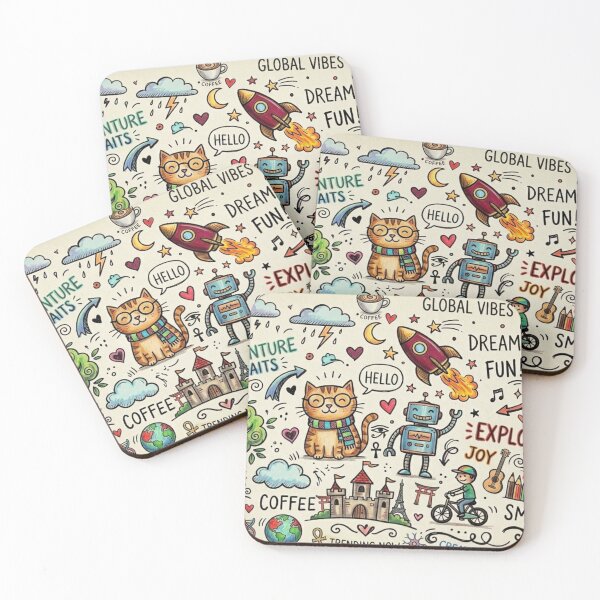 Item preview, Cute Creative Doodle Illustration designed and sold by Khatumeye.
