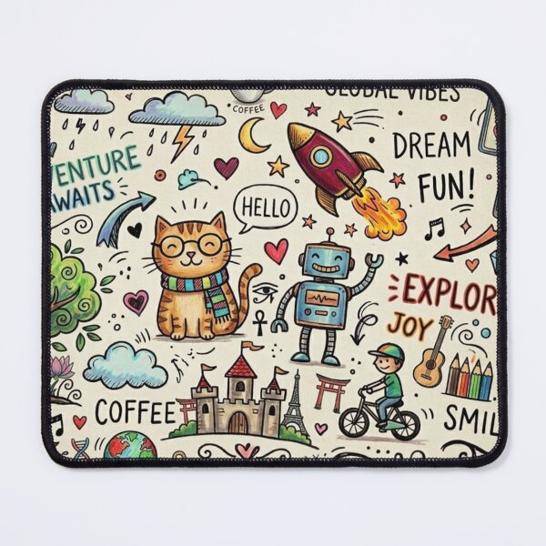 Item preview, Cute Creative Doodle Illustration designed and sold by Khatumeye.