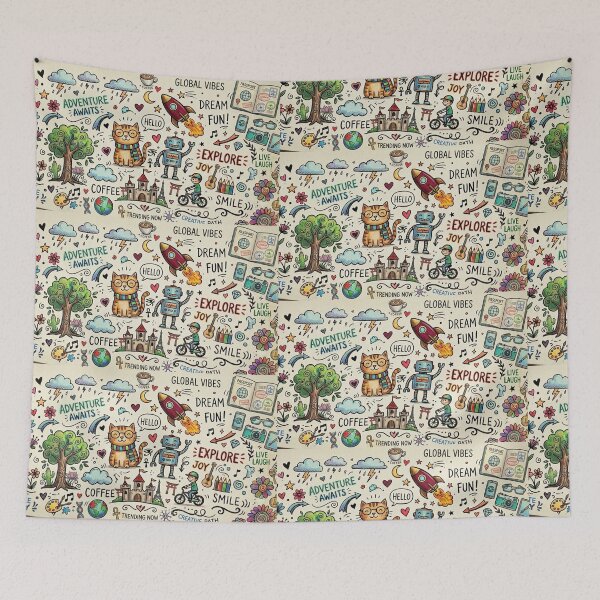 Item preview, Cute Creative Doodle Illustration designed and sold by Khatumeye.
