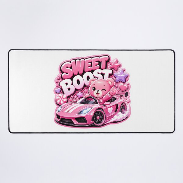 Item preview, Sweet Boost Kawaii Racing Sticker PNG | Cute Sports Car Mascot Graphic | Colorful Streetwear Vinyl Decal | Original Car Lover Gift designed and sold by Stylestickers55.