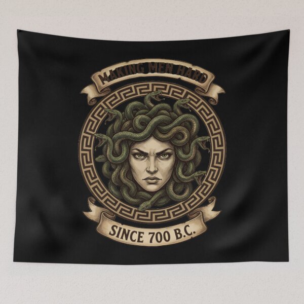 Item preview, Making Men Hard Medusa Funny Greek Mythology designed and sold by w66aboo.