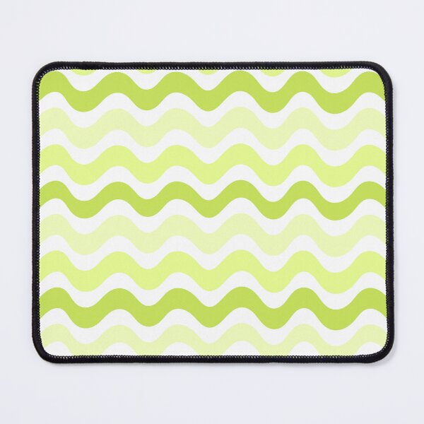Item preview, 3d wave pattern - lemon green shade designed and sold by Pattern Petals.