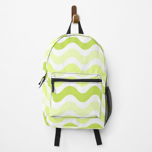 Item preview, 3d wave pattern - lemon green shade designed and sold by Pattern Petals.