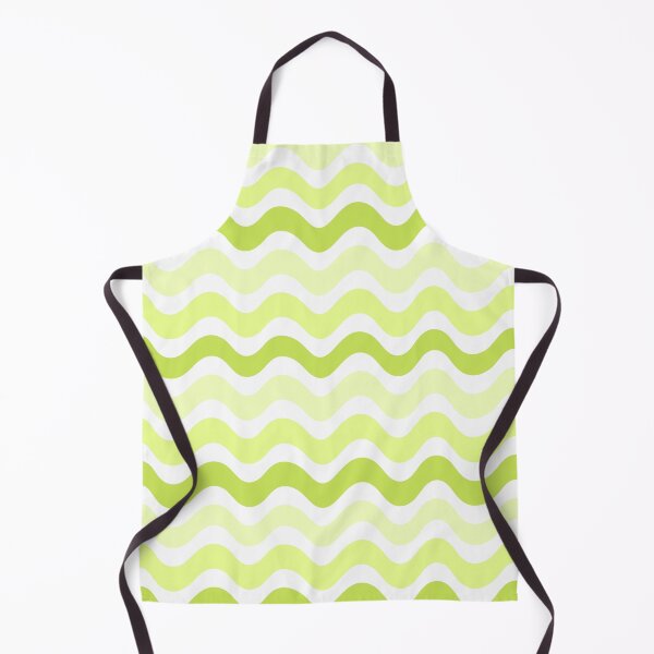 Item preview, 3d wave pattern - lemon green shade designed and sold by Pattern Petals.