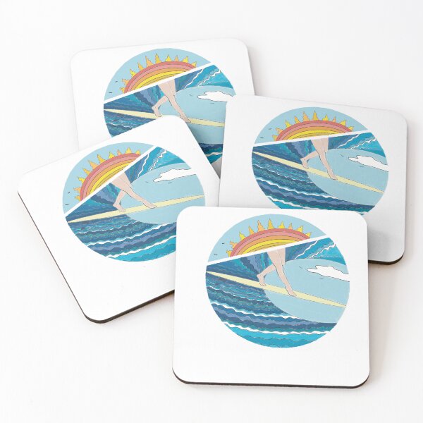 Item preview, Retro Surf Waves - Vintage Summer Surfer designed and sold by La Galleria della Mente.