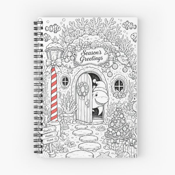 Item preview, Ocean Christmas Coloring Book Page designed and sold by Maria Dryfhout.