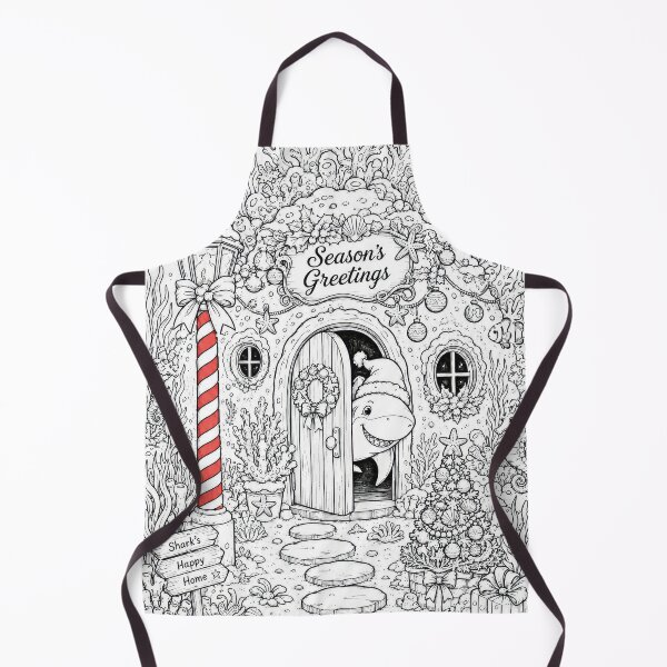 Item preview, Ocean Christmas Coloring Book Page designed and sold by Maria Dryfhout.