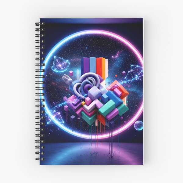Item preview, cubic fusion C cosmic portal colorful geometric cubic abstract design designed and sold by SmashingDeals.