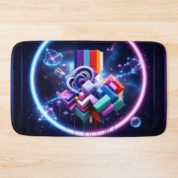 Item preview, cubic fusion C cosmic portal colorful geometric cubic abstract design designed and sold by SmashingDeals.