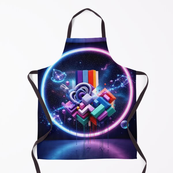 Item preview, cubic fusion C cosmic portal colorful geometric cubic abstract design designed and sold by SmashingDeals.