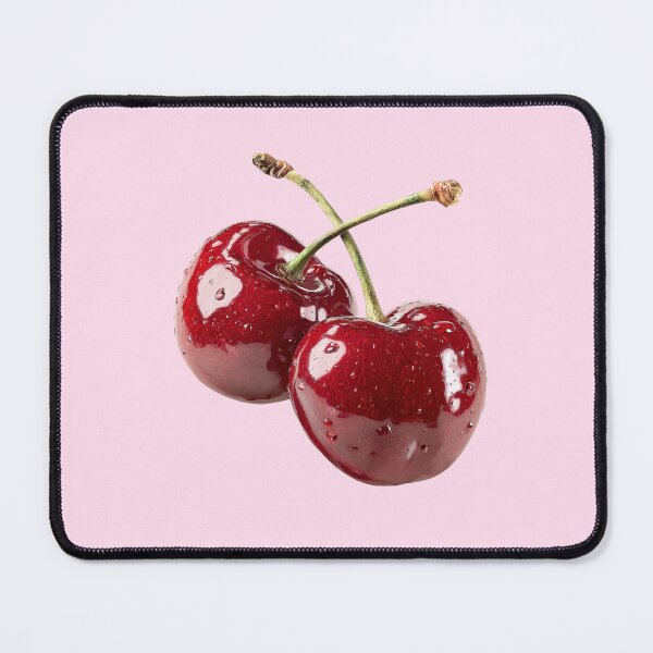 Item preview, Glossy Red Cherries With Water Drops designed and sold by jianina-alondra.