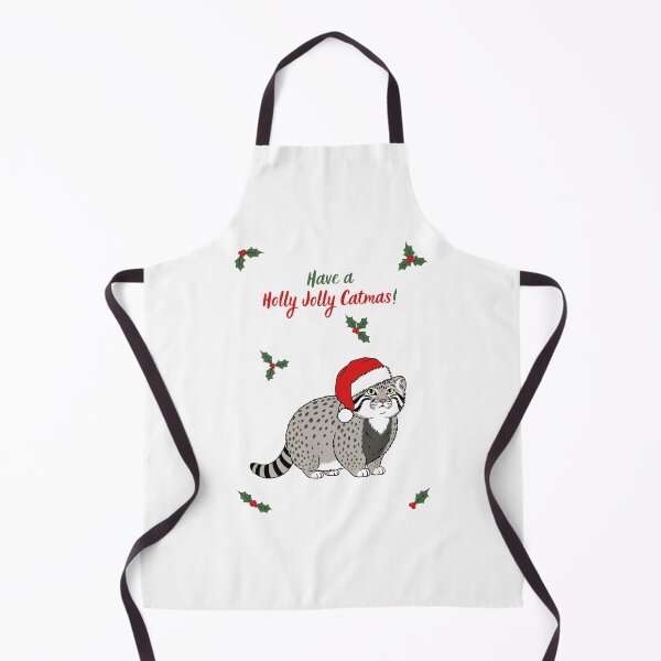 Item preview, Christmas Pallas's Cat (Manul) Holly Jolly Catmas designed and sold by MYCatStuff.