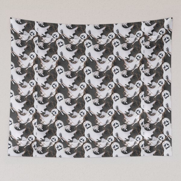 Item preview, Happy Halloween Ghosts Pattern designed and sold by MugsAndDuds.