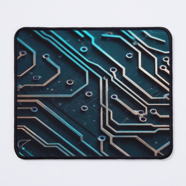 Item preview, Luxury Aqua Silver Circuitry designed and sold by ClarityPulse Studio.