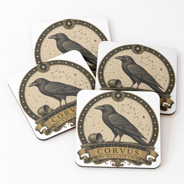 Item preview, Corvus Constellation Raven Celestial Engraving designed and sold by Qorvun.