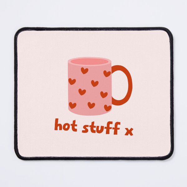 Item preview, hot stuff tea/coffee lover digital art designed and sold by QuillPrints.