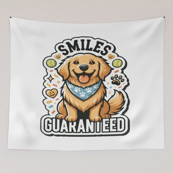 Item preview, Smiles Guaranteed Funny Golden Retriever designed and sold by ClaussShop.