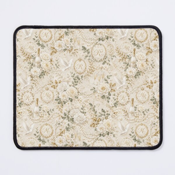 Item preview, Elegant wedding pattern with gold accents designed and sold by Military Insignia Products.