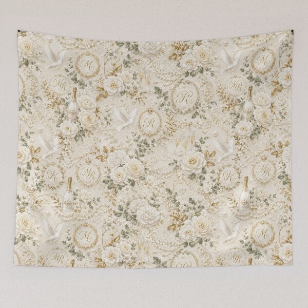 Item preview, Elegant wedding pattern with gold accents designed and sold by Military Insignia Products.
