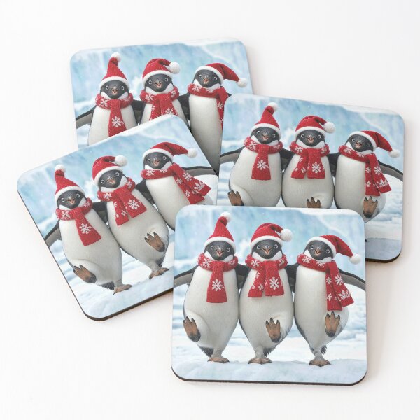 Item preview, Christmas Penguins Dancing on Ice designed and sold by Maria Dryfhout.
