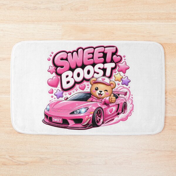 Item preview, Sweet Boost Cute Racing Graphic PNG | Original Kawaii Sports Car Mascot | Premium Vinyl Sticker for Car Lovers designed and sold by Stylestickers55.