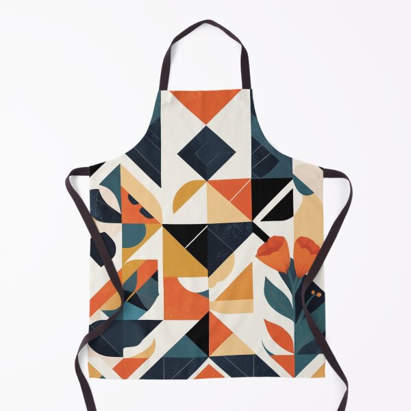 Item preview, Mid Century Modern Geometric Floral Pattern | Retro Abstract Wallpaper Design designed and sold by semenol.