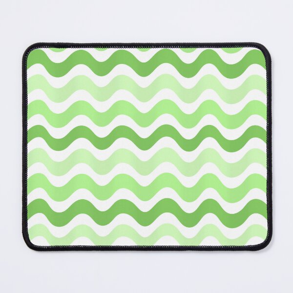 Item preview, 3D Abstract wave pattern- Apple green shade designed and sold by Pattern Petals.