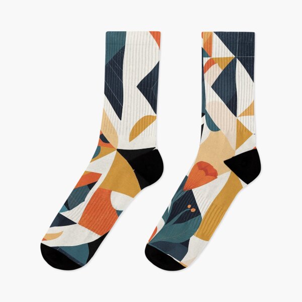Item preview, Mid Century Modern Geometric Floral Pattern | Retro Abstract Wallpaper Design designed and sold by semenol.