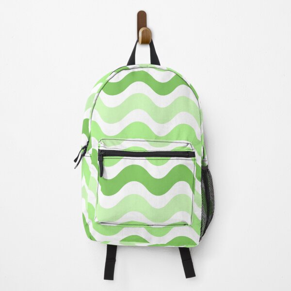 Item preview, 3D Abstract wave pattern- Apple green shade designed and sold by Pattern Petals.