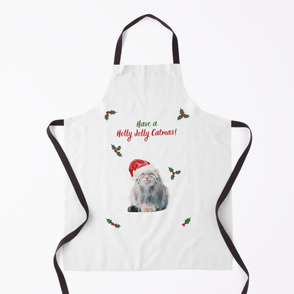 Item preview, Christmas Pallas's Cat (Manul) Holly Jolly Catmas designed and sold by MYCatStuff.
