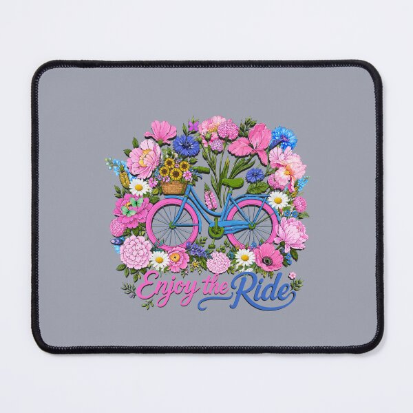 Item preview, Enjoy the Ride – Floral Bicycle with Colorful Wildflowers designed and sold by Aimetoi.