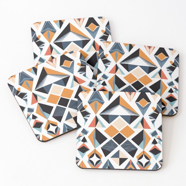 Item preview, Retro Geometric Floral Seamless Pattern | Scandinavian Mid Century Art designed and sold by semenol.
