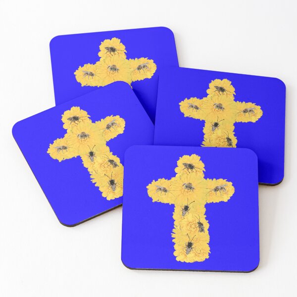 Item preview, dandelion bee cross designed and sold by gracehopelove.
